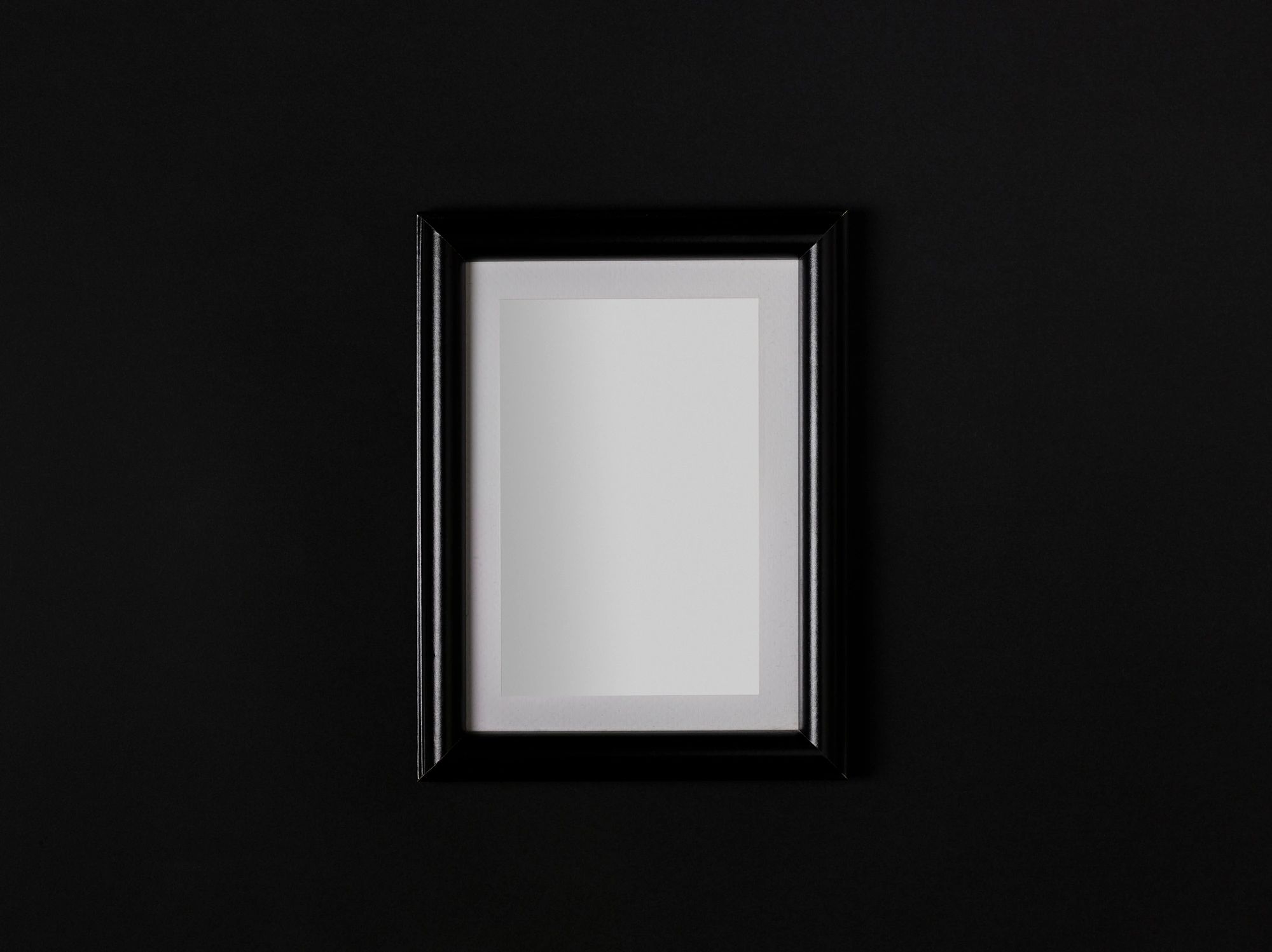 Minimal black picture frame for custom framed artwork