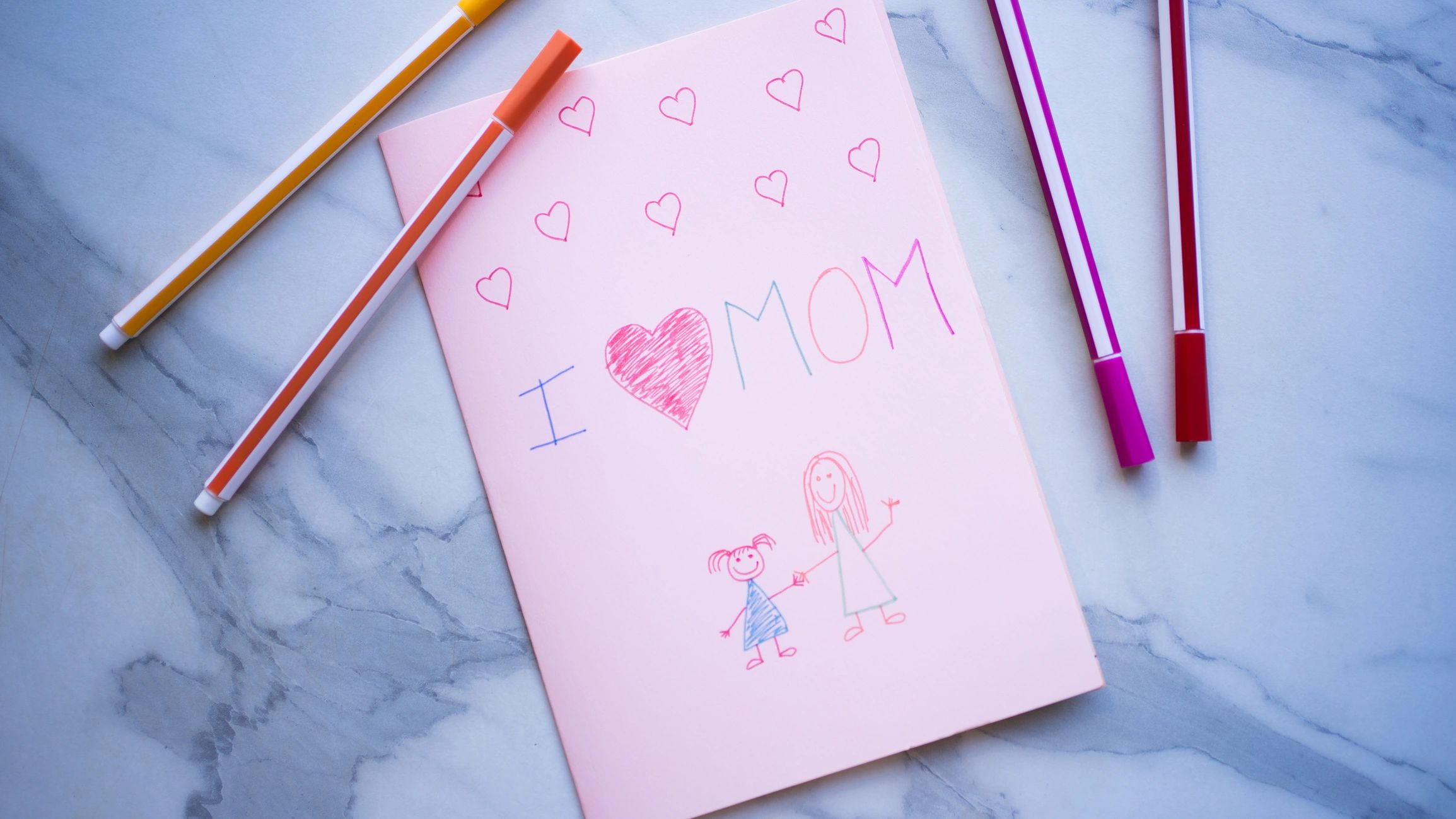 Handmade greeting card creative work